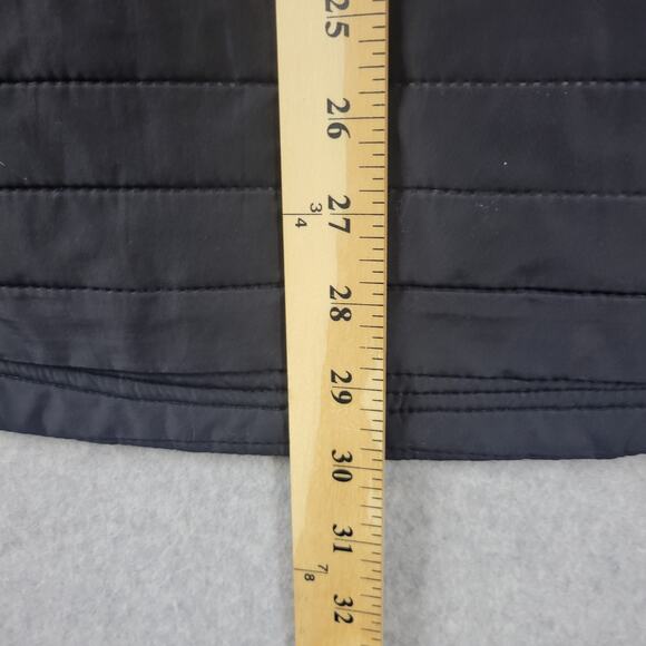 H&M Sport Black Vented Fill Zip Up Lightweight Quilted Running Vest Men's XL - Picture 8 of 13